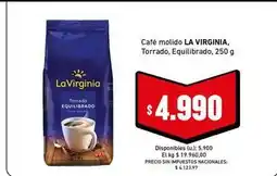 Cooperativa Obrera La virginia - café molido torrado, equilibrado oferta