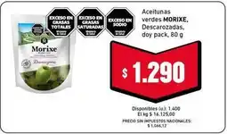 Cooperativa Obrera Morixe - aceitunas verdes oferta