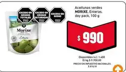 Cooperativa Obrera Morixe - aceitunas verdes enteras oferta