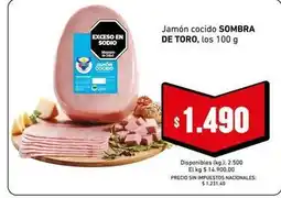 Cooperativa Obrera Toro - jamón cocido sombra oferta