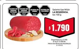 Cooperativa Obrera Milán - salame tipo oferta
