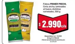 Cooperativa Obrera Primer precio - fideos primer precio oferta
