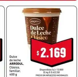 Cooperativa Obrera Dulce de leche clásico oferta