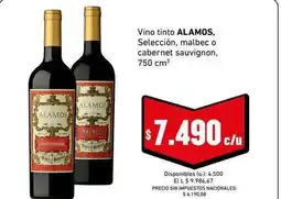 Cooperativa Obrera Alamos - vino tinto oferta