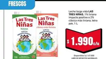 Las tres niñas - leche larga vida
