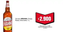 Cooperativa Obrera Brahma - chopp rubia, retornable oferta