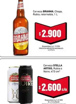 Cooperativa Obrera Brahma - cerveza rubia oferta