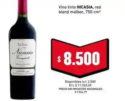 Cooperativa Obrera Nicasia - vino tinto oferta