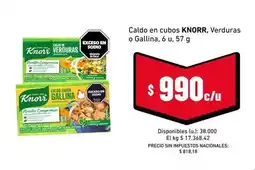 Cooperativa Obrera Knorr - caldo en cubos oferta