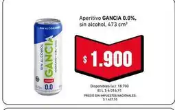 Cooperativa Obrera Gancia - aperitivo oferta