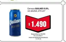 Cooperativa Obrera Quilmes - cerveza 0.0%, sin alcohol oferta
