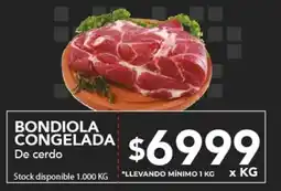 Nini Mayorista Bondiola congelada de cerdo oferta