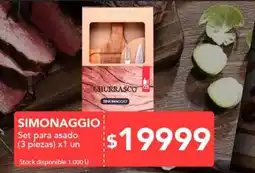 Nini Mayorista Simonaggio set para asado oferta
