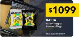 Nini Mayorista Rasta alfajor negro/ blanco oferta