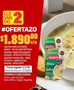 Josimar Knorr sopa oferta
