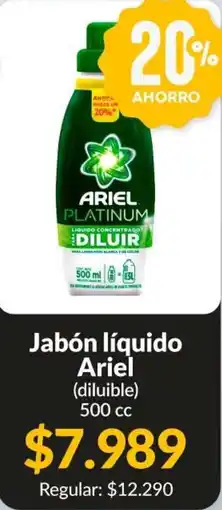 Supermercados Aiello Ariel jabón líquido (diluible) oferta