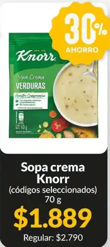 Supermercados Aiello Knorr sopa crema verduras oferta