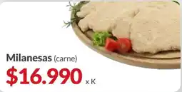 Supermercados Aiello Milanesas (carne) oferta