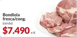 Supermercados Aiello Bondiola fresca/cong. (cerdo) oferta