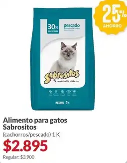 Supermercados Aiello Sabrositos alimento para gatos oferta