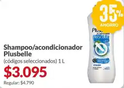 Supermercados Aiello Plusbelle shampoo/acondicionador oferta