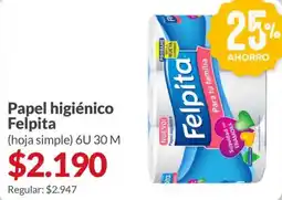 Supermercados Aiello Felpita papel higiénico oferta