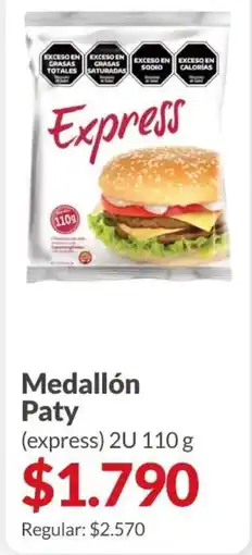 Supermercados Aiello Express medallón paty oferta