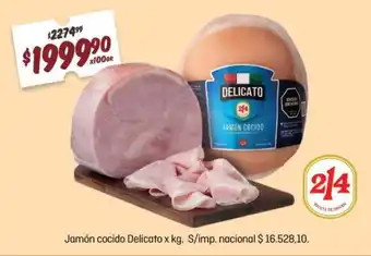 Delicato jamón cocido