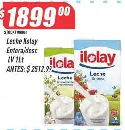 Supermercados Comodin Ilolay leche entera/desc oferta