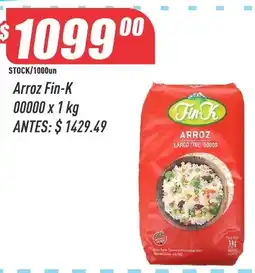 Supermercados Comodin Fin-K arroz oferta