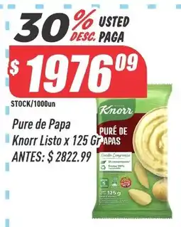 Supermercados Comodin Knorr pure de papa oferta