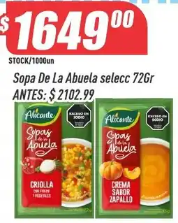 Supermercados Comodin Alicante sopa de la abuela selecc oferta