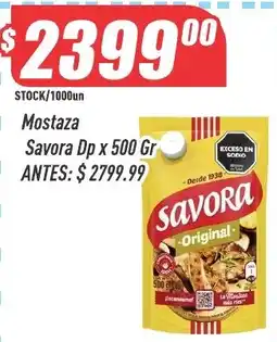 Supermercados Comodin Savora mostaza oferta