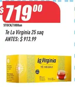 Supermercados Comodin Te La Virginia 25 saq oferta