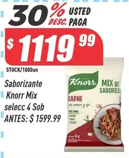 Supermercados Comodin Knorr saborizante mix de sabores carne con romero y ajo oferta