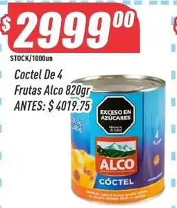 Supermercados Comodin Alco cóctel de 4 frutas oferta