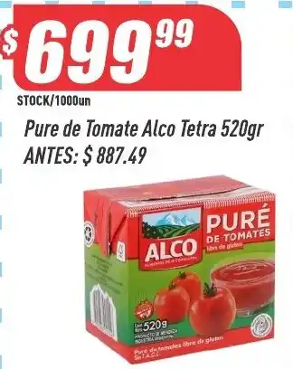 Supermercados Comodin Alco pure de tomate oferta