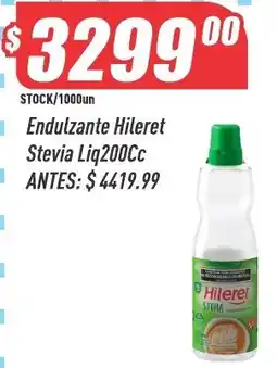 Supermercados Comodin Hileret endulzante stevia liq200cc oferta