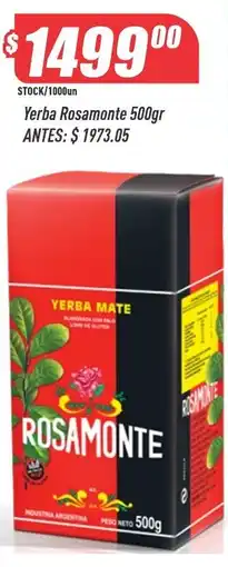 Supermercados Comodin Rosamonte yerba mate oferta