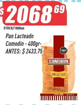 Supermercados Comodin Comodin pan lacteado oferta