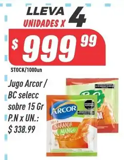 Supermercados Comodin Arcor jugo oferta