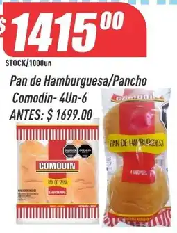 Supermercados Comodin Comodin pan de hamburguesa/pancho oferta