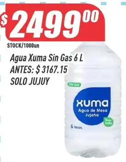 Supermercados Comodin Xuma agua de mesa oferta
