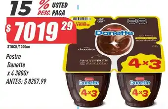 Supermercados Comodin Danette postre chocolate oferta