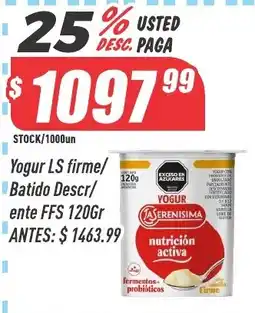 Supermercados Comodin La serenisima yogur ls firme oferta