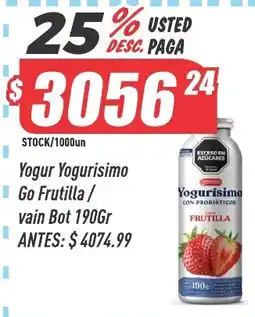 Supermercados Comodin Yogurisimo yogur go frutilla oferta