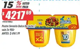 Supermercados Comodin Serenito postre dulce de leche oferta