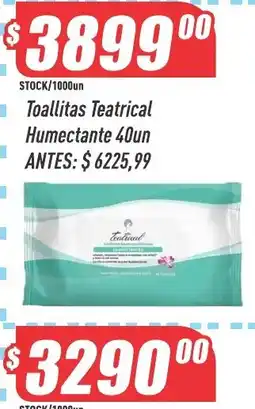 Supermercados Comodin Teatral toallitas teatrical humectante oferta