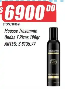 Supermercados Comodin Tresemme mousse ondas y rizos oferta