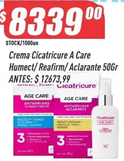 Supermercados Comodin Cicatricure crema cicatricure a care humect/ reafirm/ aclarante 50gr oferta